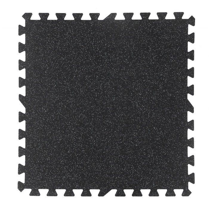 Piso de Gimnasio Interlock EPDM IRONSIDE Negro/Gris 6 mm