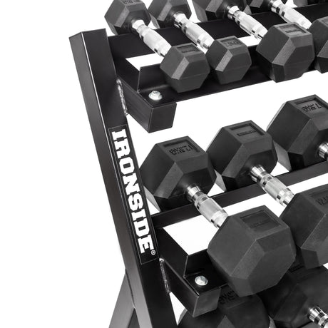 Rack + 275Kg Mancuernas Hexagonales IRONSIDE (2,5kg - 25 Kg)MANCUERNASIRONSIDE