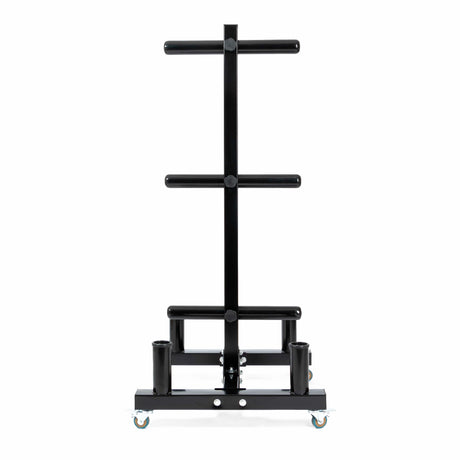 Rack Almacenamiento Discos y Barra Olímpica IRONSIDEBARRASIRONSIDEColor: Negro