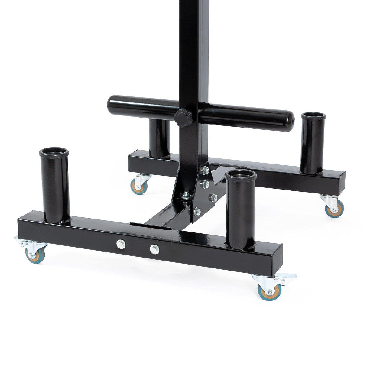 Rack Almacenamiento Discos y Barra Olímpica IRONSIDEBARRASIRONSIDEColor: Negro